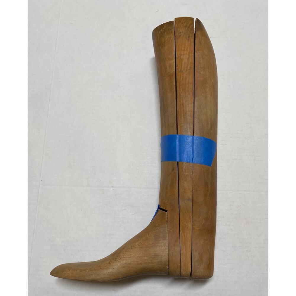 VTG Antique Wooden Stretcher English Riding Boot Form Faulkner & Son London